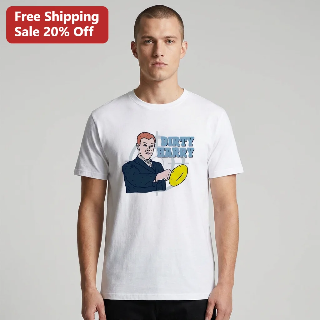 Dirty Harry Tee Clint Eastwood Retro Detective Movie Graphic T-Shirt, Classic Film Fan Gift