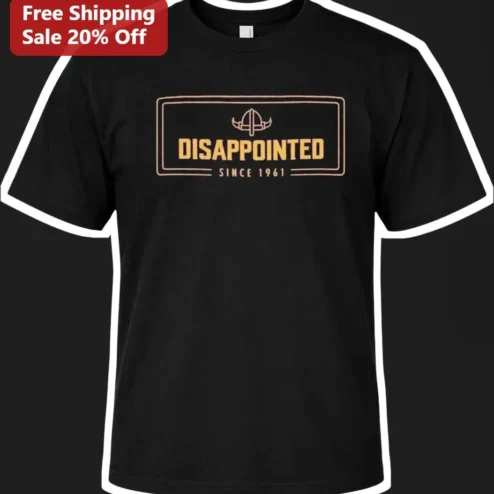 Disappointed Since 1961 Tee Minnesota Football Fan Vintage Humor Gift
