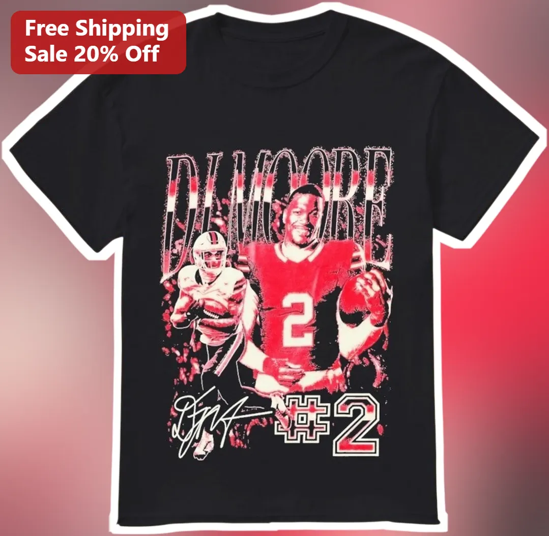 DJ Moore #2 Buffalo Bills Wide Receiver Graphic Tee NFL Fan Apparel