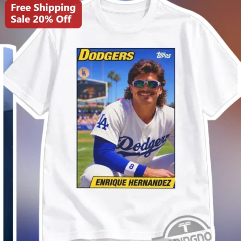 Dodgers Enrique Hernandez Tee Kiké Hernández Baseball Fan Gift Retro Vintage Style Shirt