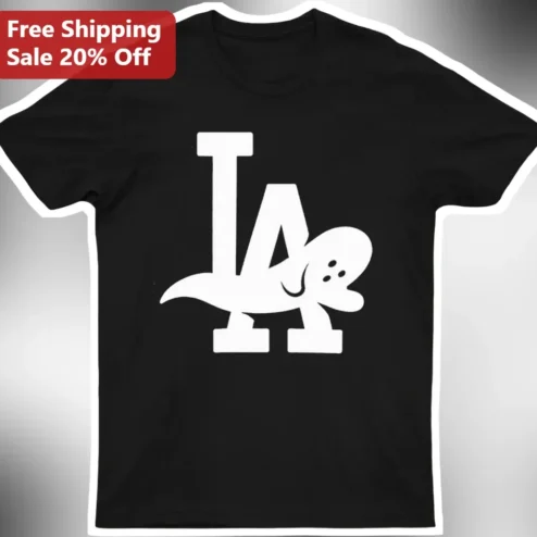 Dog LA Dodgers Logo Parody Tee Funny Super Dodger Dog Gift for Baseball Fans