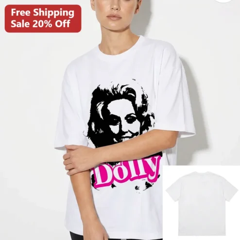 Dolly Tee, Dolly Parton Vintage Portrait Retro Country Music Graphic Shirt Gift for Women Men Fans