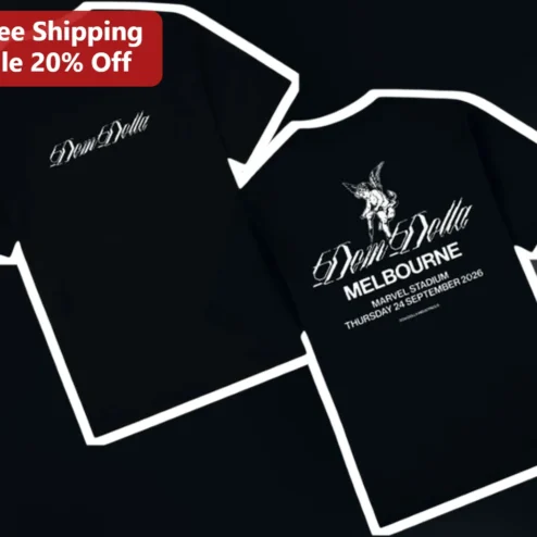 Dom Dolla Tour Merch Graphic Tee Black Cotton EDM Artist Shirt