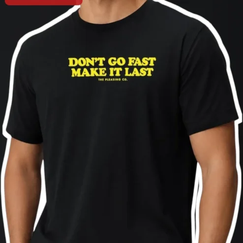 Don't Go Fast Make It Last Retro Graphic Tee Harry Styles Inspired Gift for Music Lovers