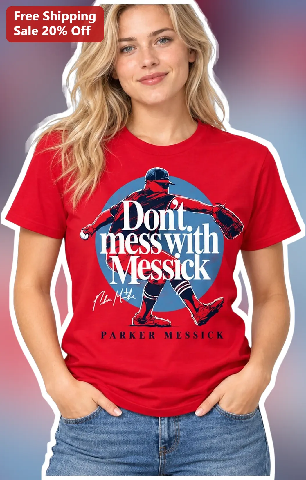 Don't Mess With Messick Parker Messick Baseball Tee Cleveland Guardians Fan Gift