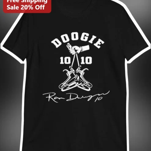 Doogie 10 Ron Duguay Signature Hockey Graphic Tee Vintage Sports Memorabilia Gift