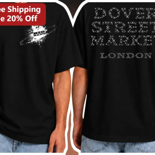 Dover Street Market London Tee Big Bang Graphic Black Shirt