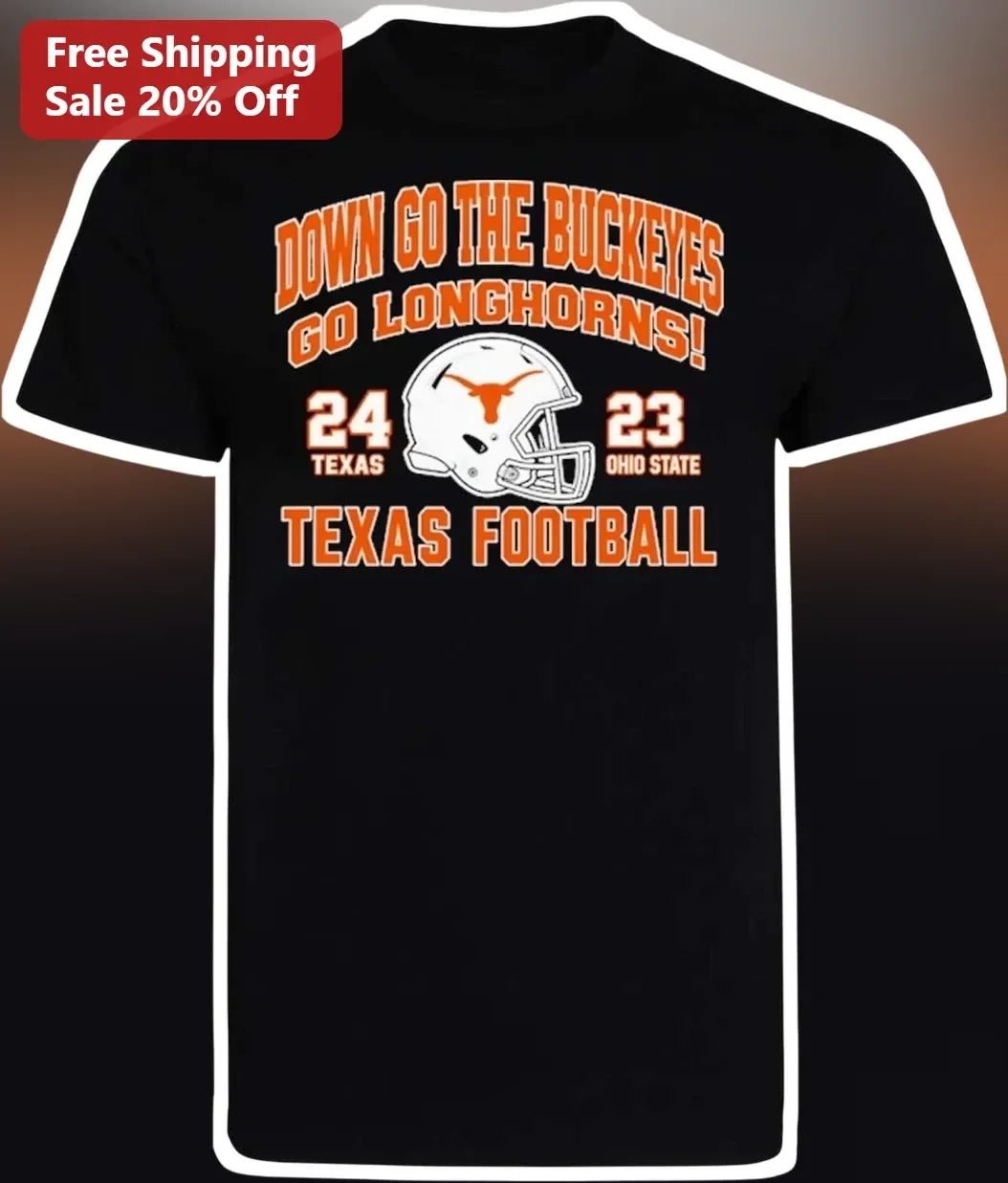 Down Go The Buckeyes Texas Football Tee Go Longhorns College Rivalry Shirt