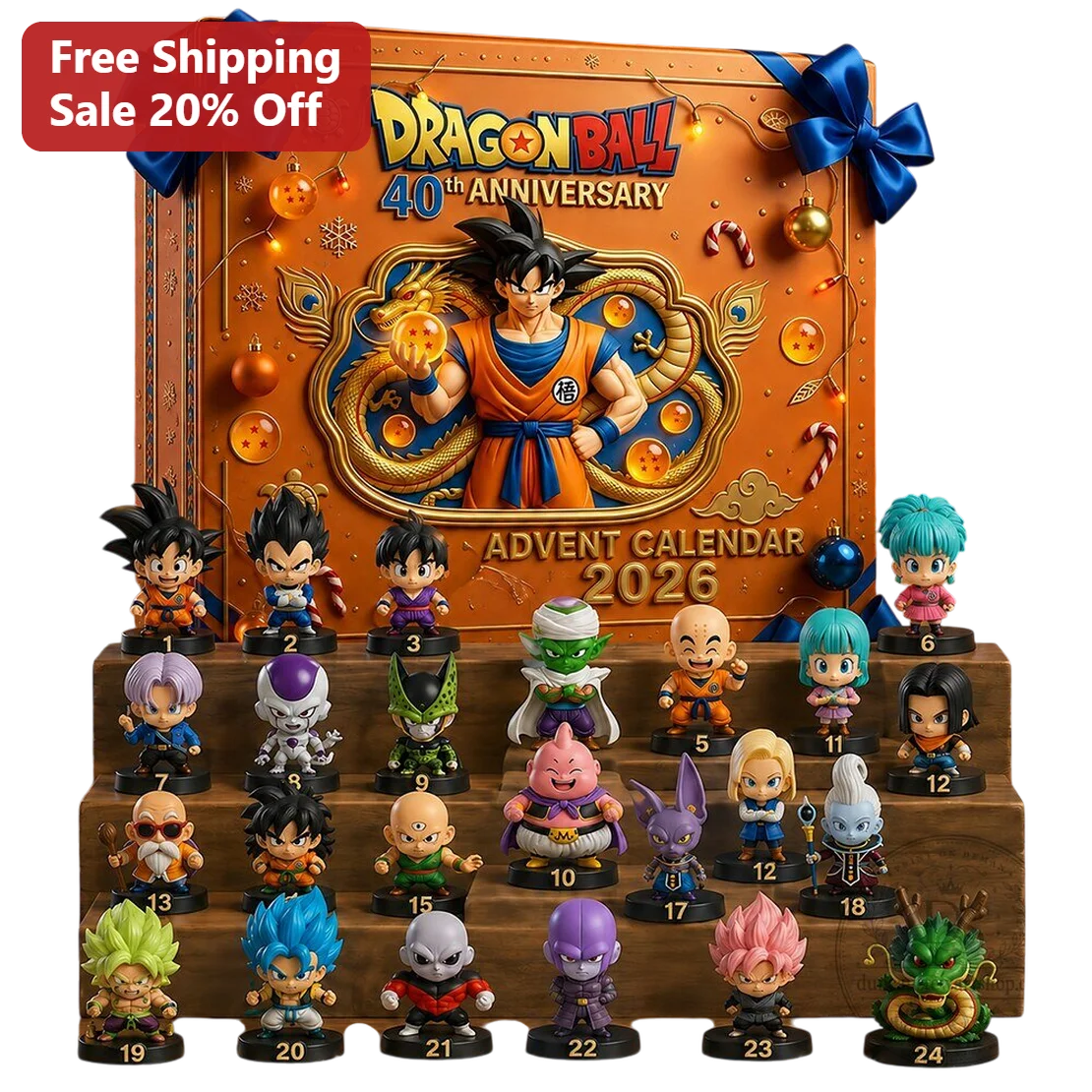 Dragon Ball 40th Anniversary Advent Calendar 2026 Goku Collectible Figure Set Holiday Gift