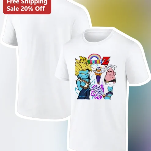 Dragon Ball Z Super Saiyan Cat Anime Graphic Tee for Men Women