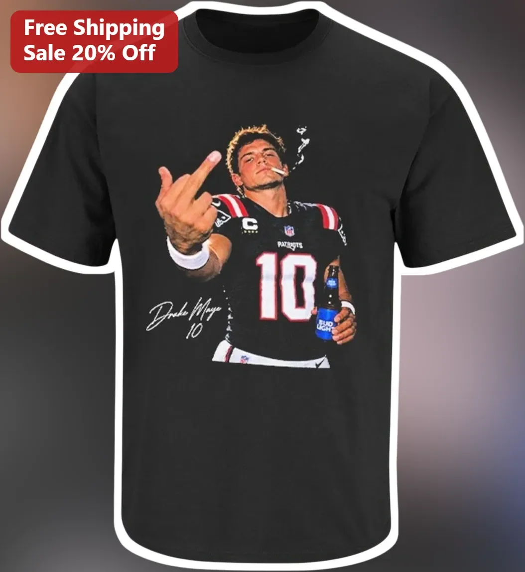 Drake Maye New England Patriots Quarterback Graphic Tee