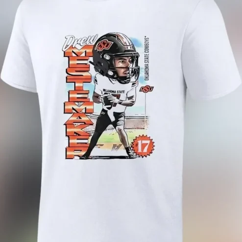 Drew Estepa Oklahoma State Cowboys Graphic Tee College Football Fan Shirt