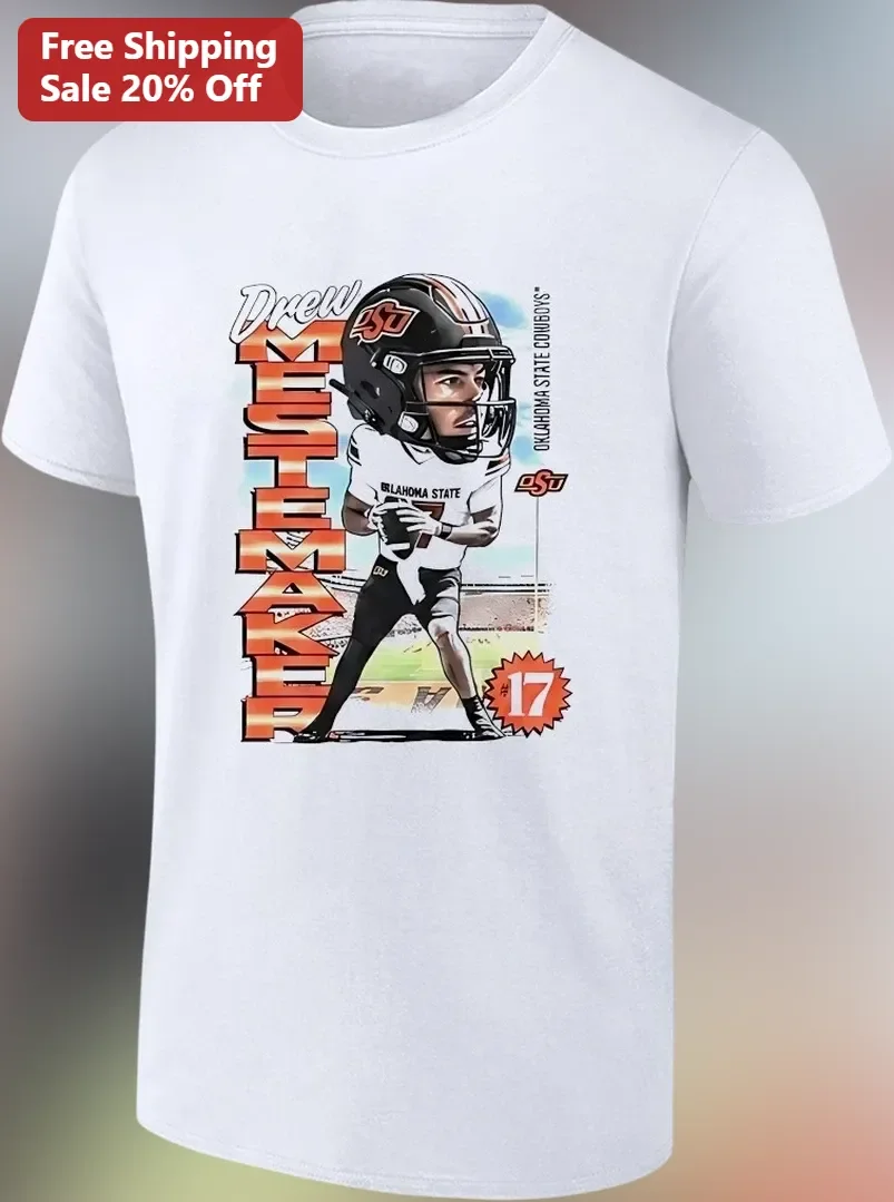 Drew Estepa Oklahoma State Cowboys Graphic Tee College Football Fan Shirt