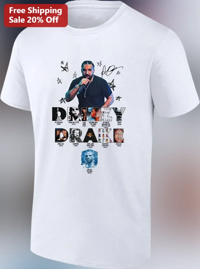 Drizzy Drake Graphic Tee Album Art Collage Hip Hop Rapper Fan Gift Shirt