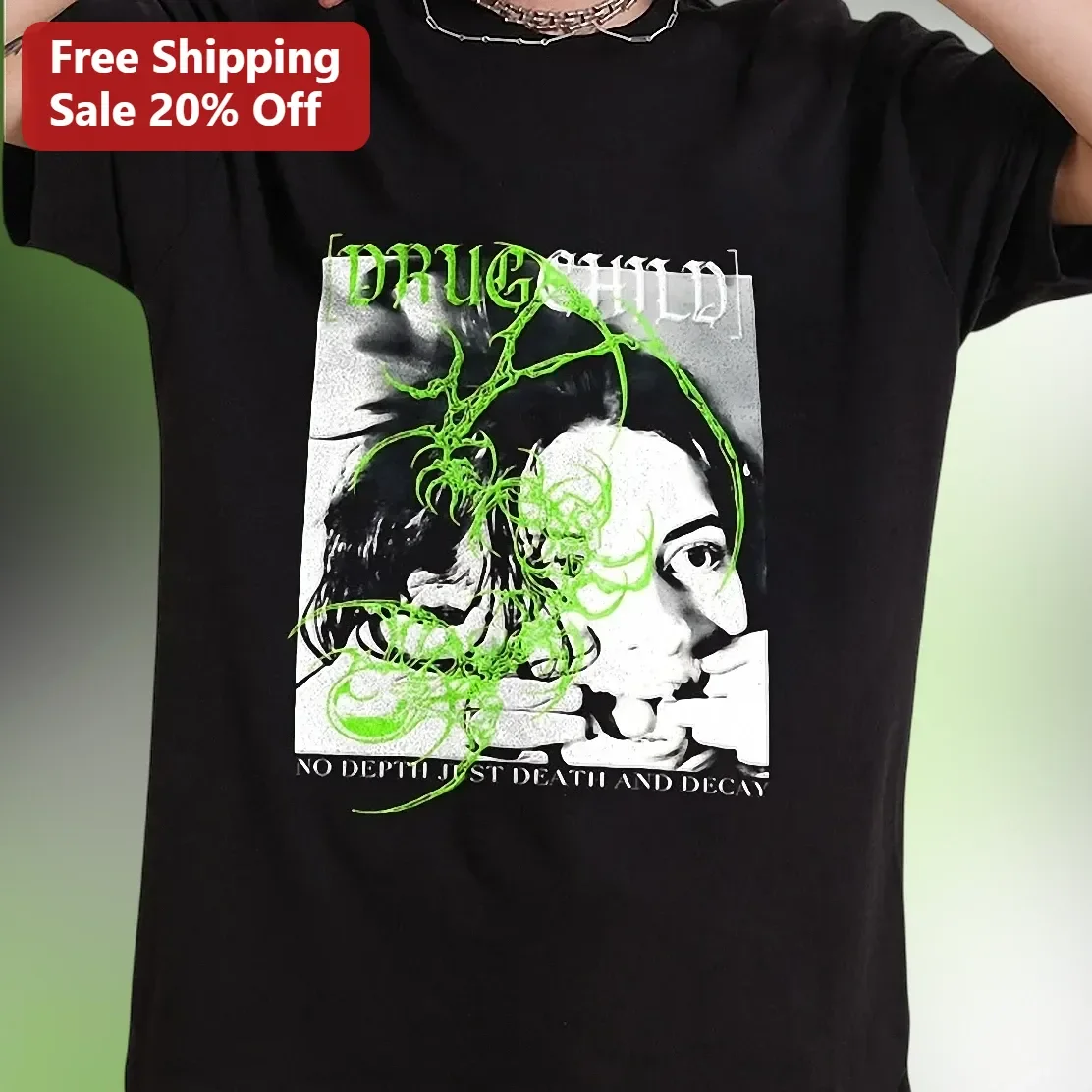 Drug Child No Depth Just Death And Decay Lil Peep Graphic Tee