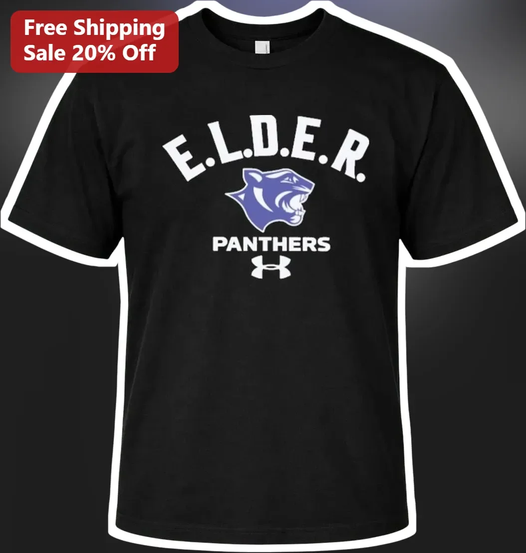 E.L.D.E.R. PANTHERS Youth Football Spirit Tee Elder High School Fan Gear
