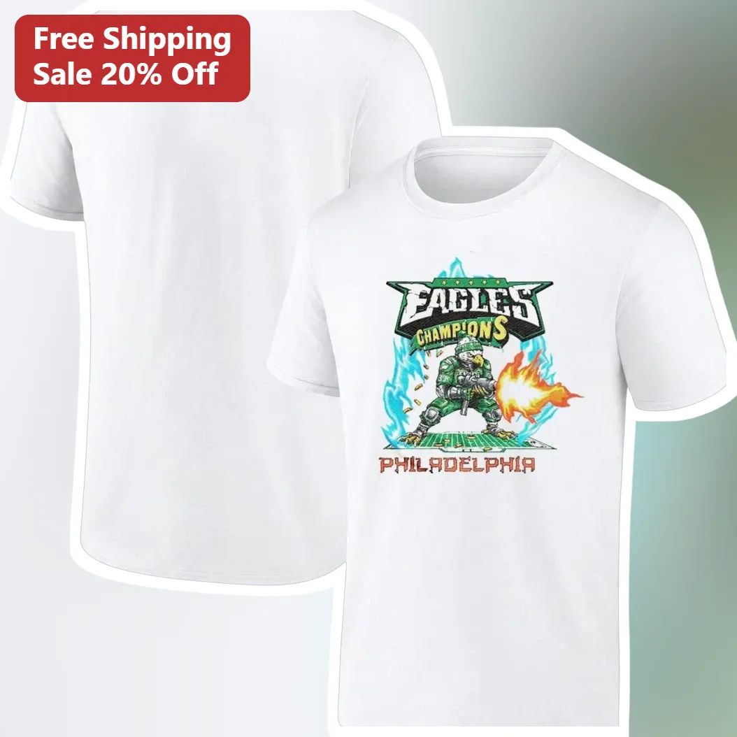 Eagles Champions Philadelphia Tee NFL Super Bowl Winners Graphic Shirt for Fans