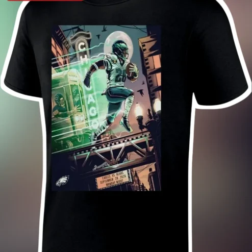 Eagles vs Bears Monday Night Football Tee Sep 28 2026 NFL Game Commemorative Shirt