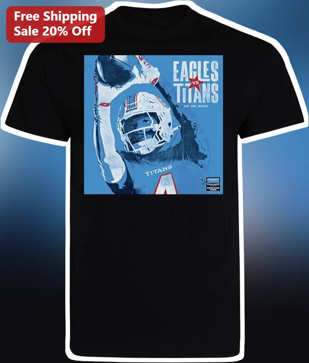 Eagles Vs Titans Sep 20 2026 Game Day Tee