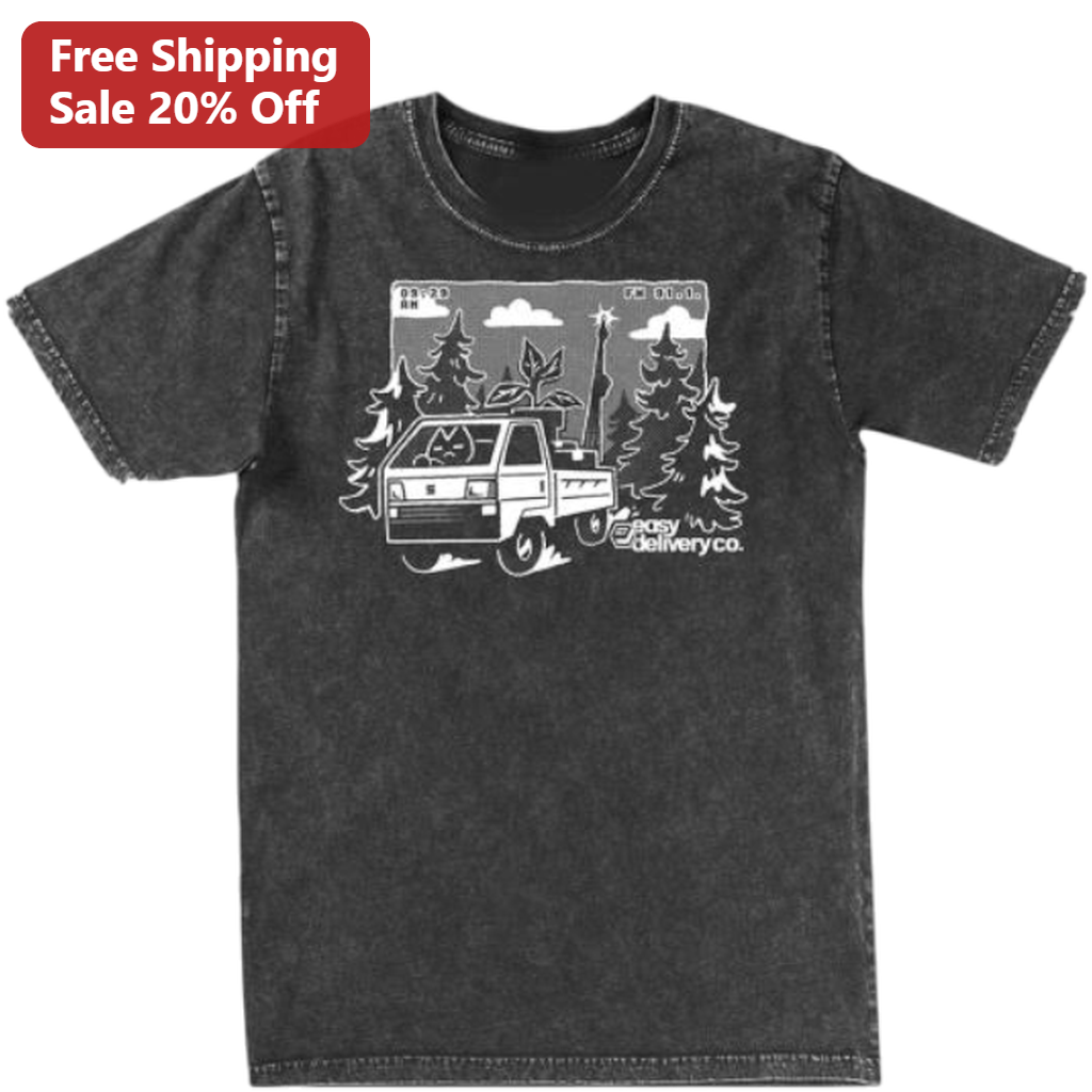 Easy Delivery Co. Tee Retro Indie Driving Game Vintage Truck Graphic Shirt