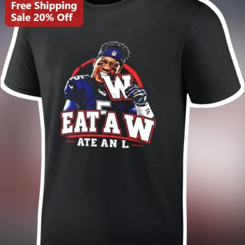 Eat A W Jalen Hurts Philadelphia Eagles NFL Meme Graphic Tee