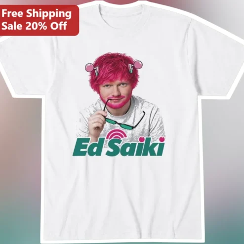 Ed Saiki Tee Ed Sheeran Alien Parody Graphic T-Shirt Funny Pop Culture Gift