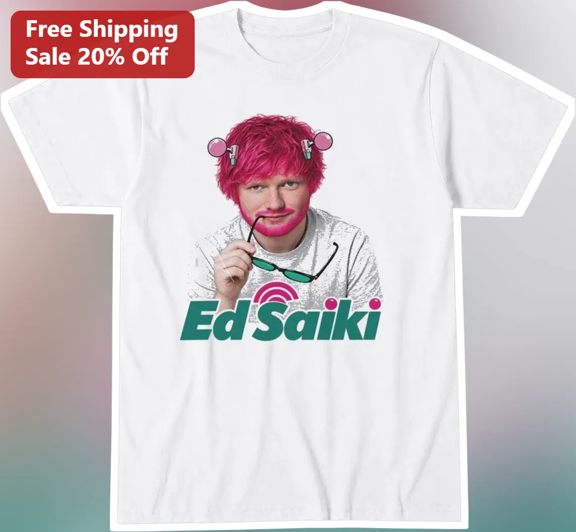 Ed Saiki Tee Ed Sheeran Alien Parody Graphic T-Shirt Funny Pop Culture Gift