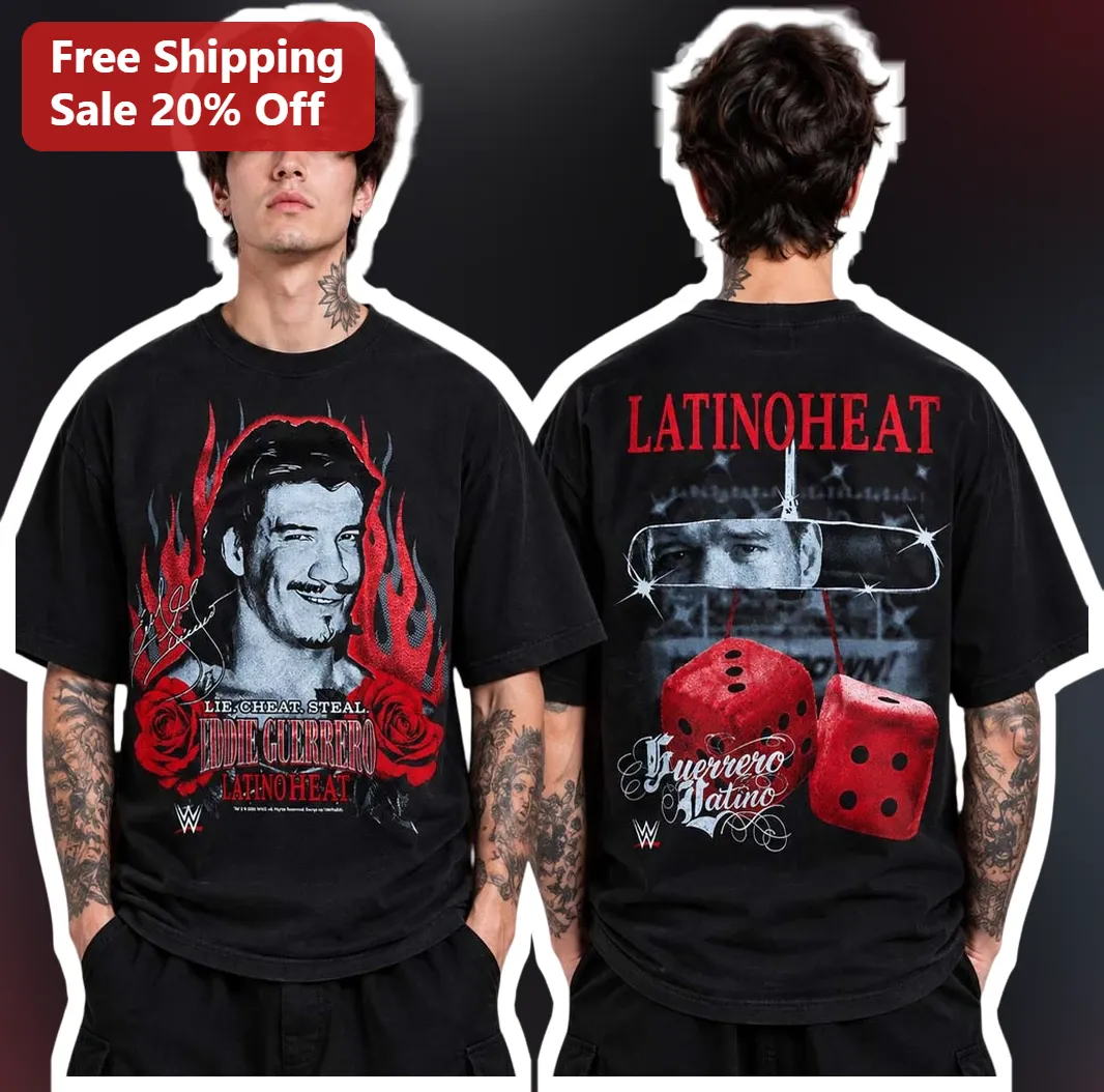 Eddie Guerrero Latino Heat Lie Cheat Steal Graphic Tee WWE Legend Tribute Shirt