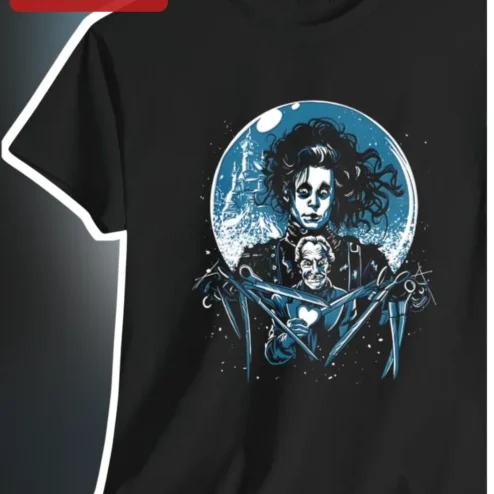 Edward Scissorhands Gothic Tim Burton Movie Tee Vincent Price Art Shirt