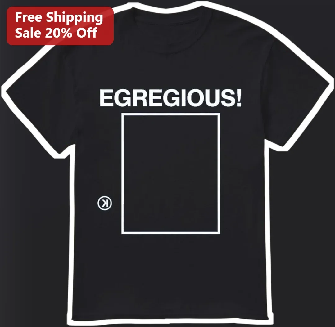 EGREGIOUS! Tee Minimalist Typography Graphic Shirt for Vocabulary Lovers