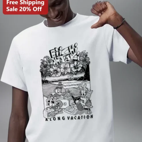 Eiichi Ohtaki A Long Vacation City Pop Graphic Tee Retro Japanese Music Shirt