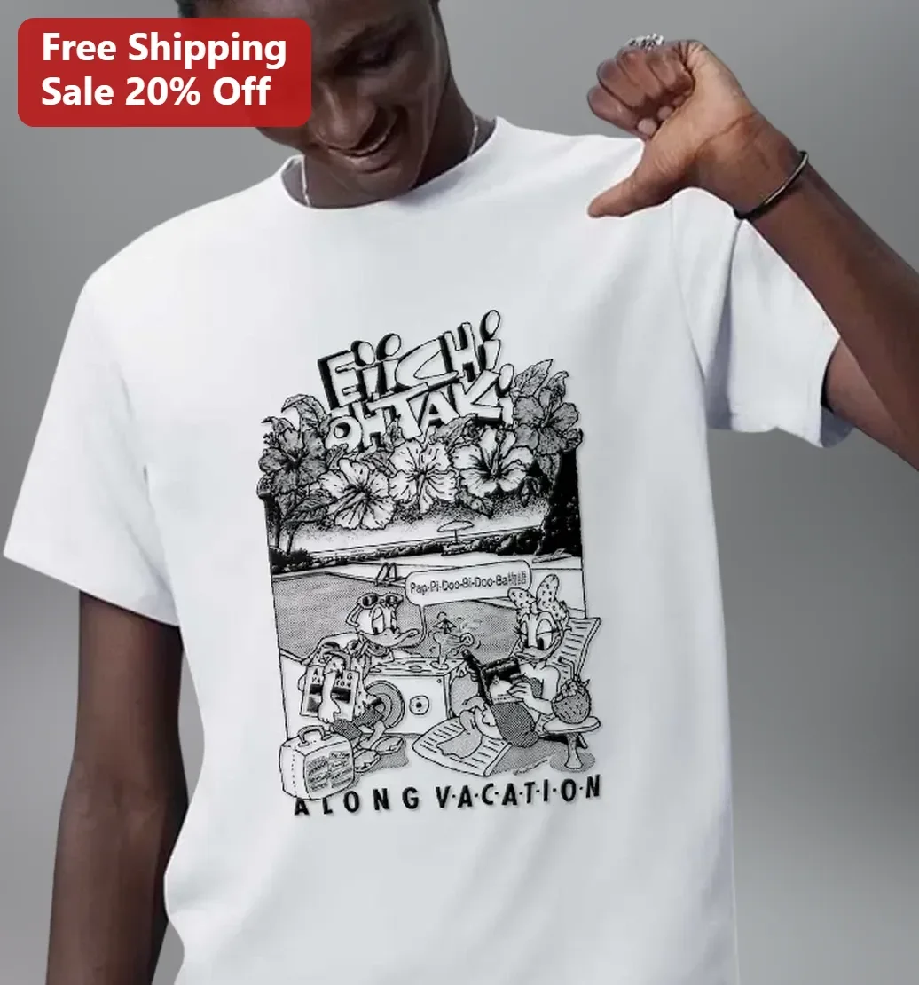 Eiichi Ohtaki A Long Vacation City Pop Graphic Tee Retro Japanese Music Shirt
