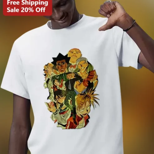 Eikichi Onizuka Great Teacher Onizuka GTO Anime Collage Graphic Tee