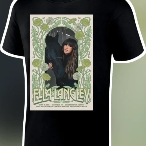 Ella Langley Dandelion Tour Tee Columbus OH Schottenstein Center Sept 25 2026 Vintage Concert Merch