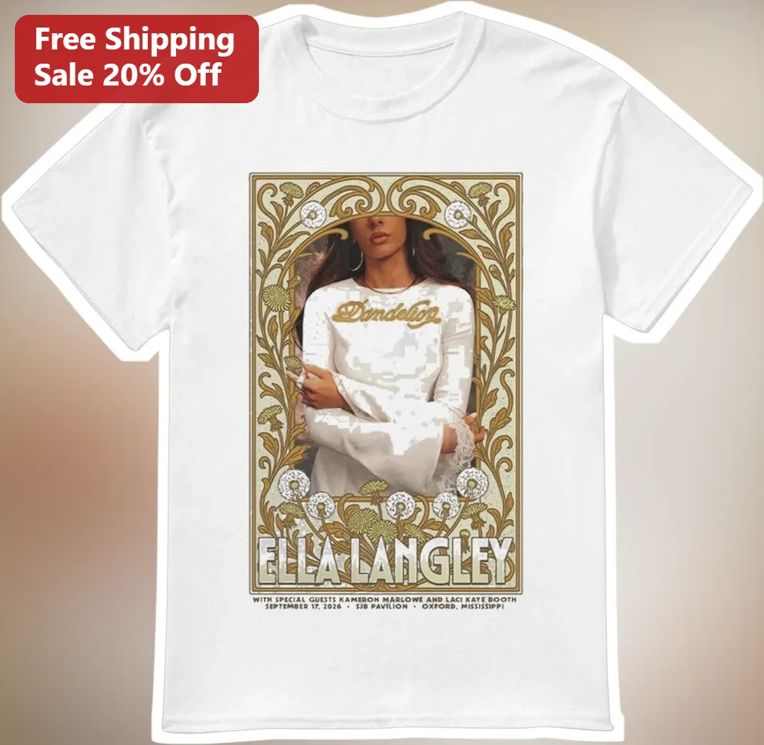 Ella Langley Dandelion Vintage Art Nouveau Graphic Tee Country Music Fan Gift