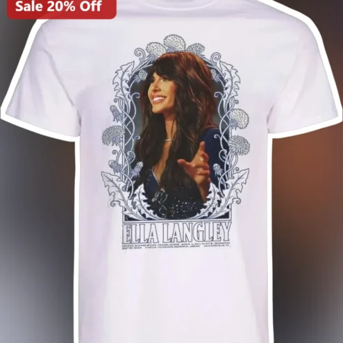 Ella Langley Graphic Tee Art Nouveau Thistle Flower Country Music Fan Gift Shirt
