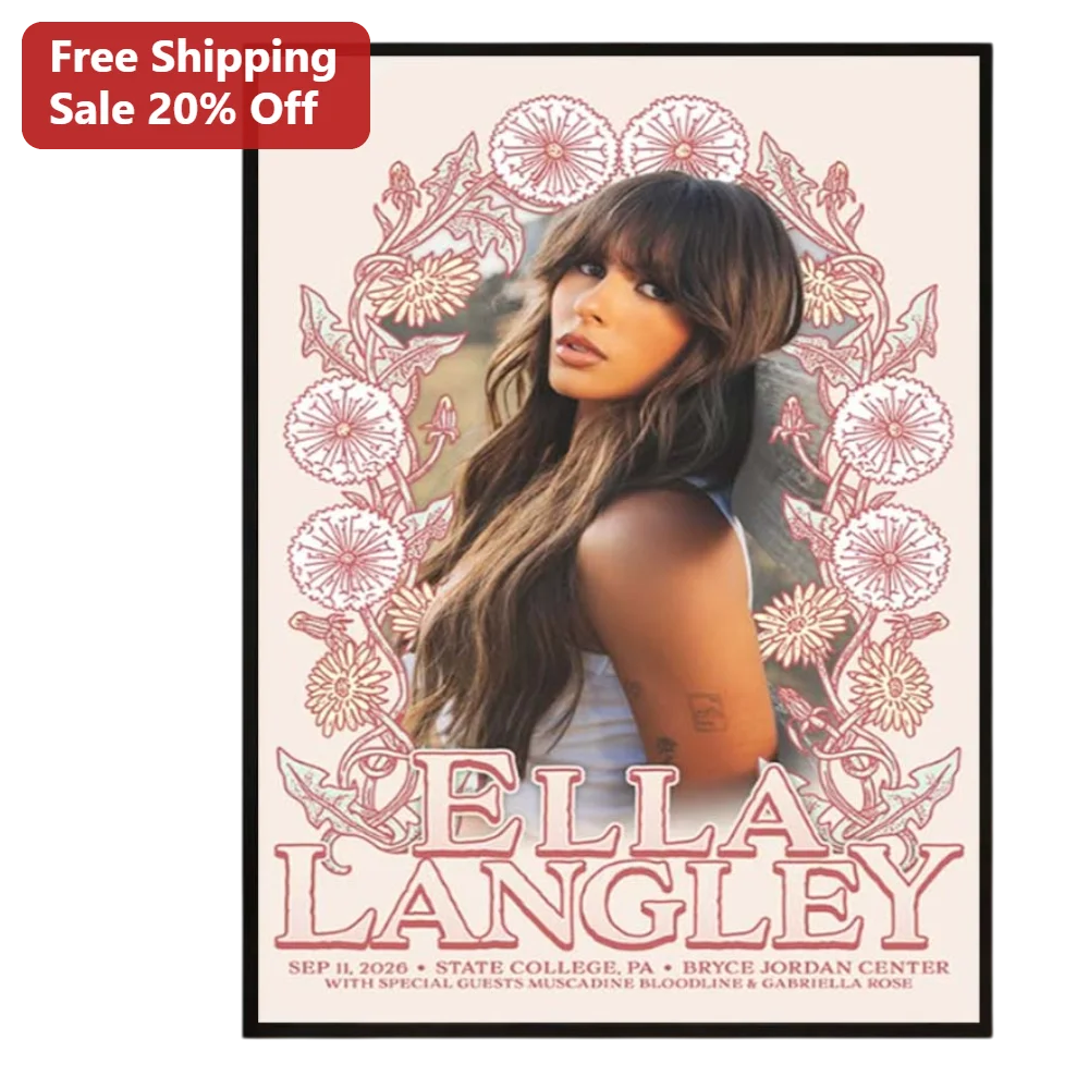 Ella Langley Poster Country Music Tour Merch Wall Art Print