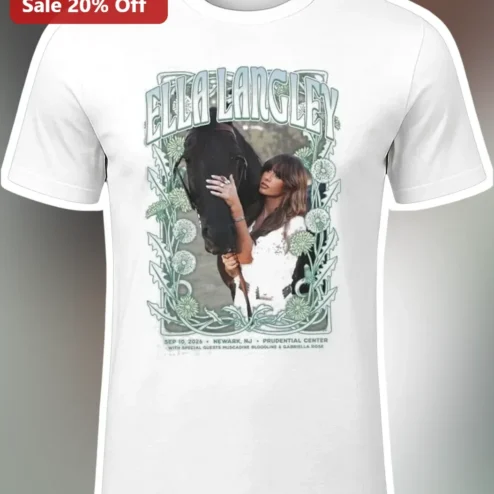 Ella Langley Vintage Dandelion Graphic Tee Country Music Fan Merch