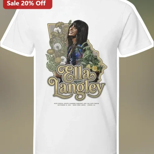 Ella Langley Vintage Floral Graphic Tee Country Music Fan Gift