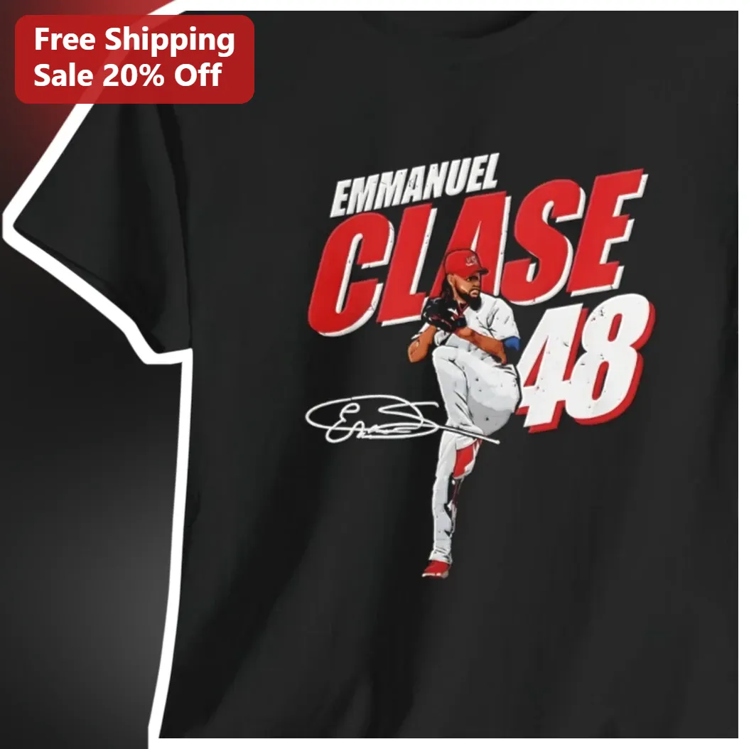 Emmanuel Clase 48 Tee Cleveland Guardians Pitcher Baseball Fan Gift