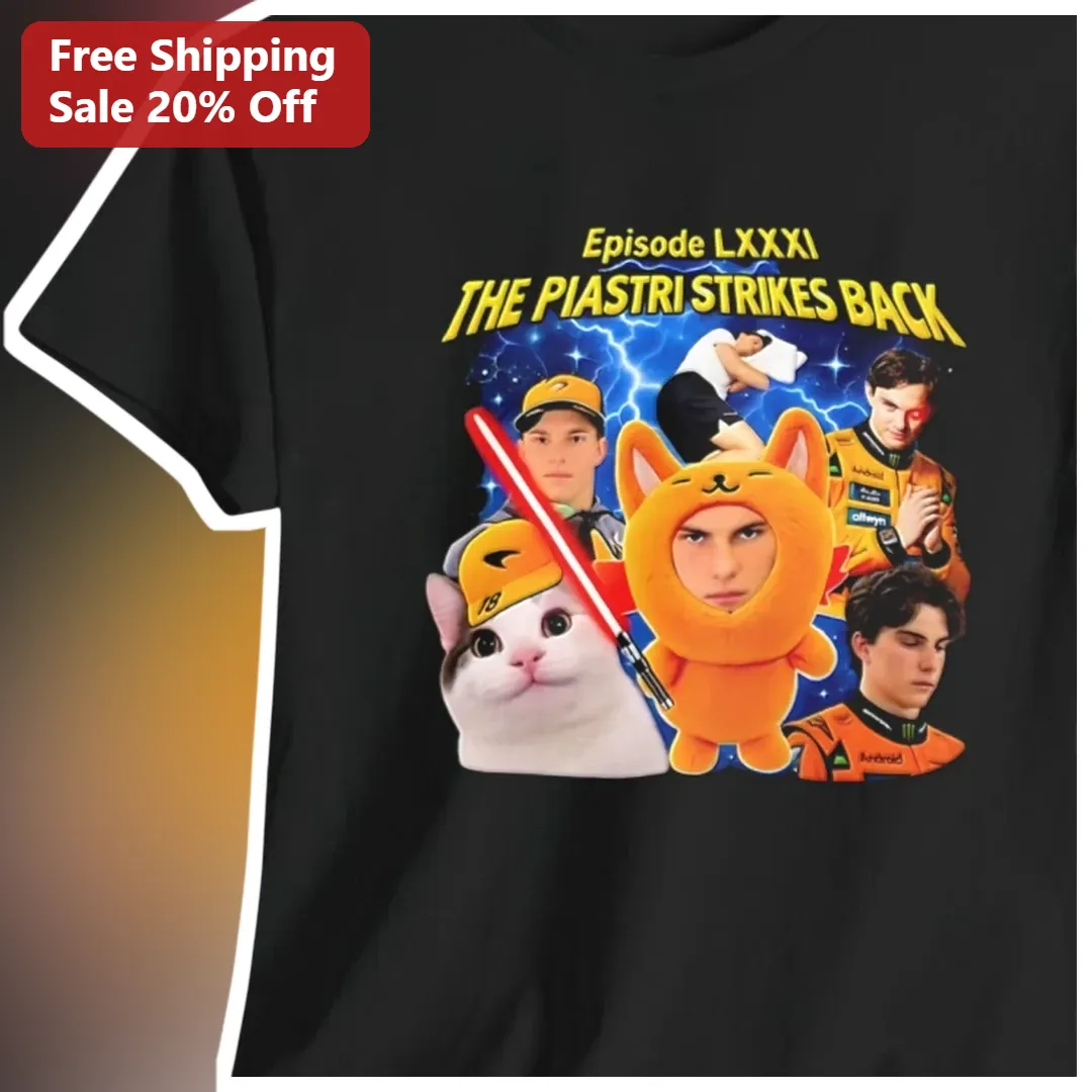 Episode LXXXI The Piastri Strikes Back Oscar Piastri Star Wars Parody Graphic Tee