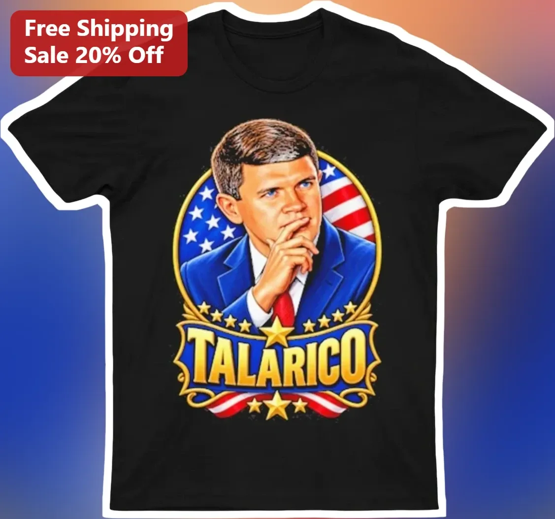 Eric Talarico Tee Political Campaign Shirt USA Flag Portrait Graphic