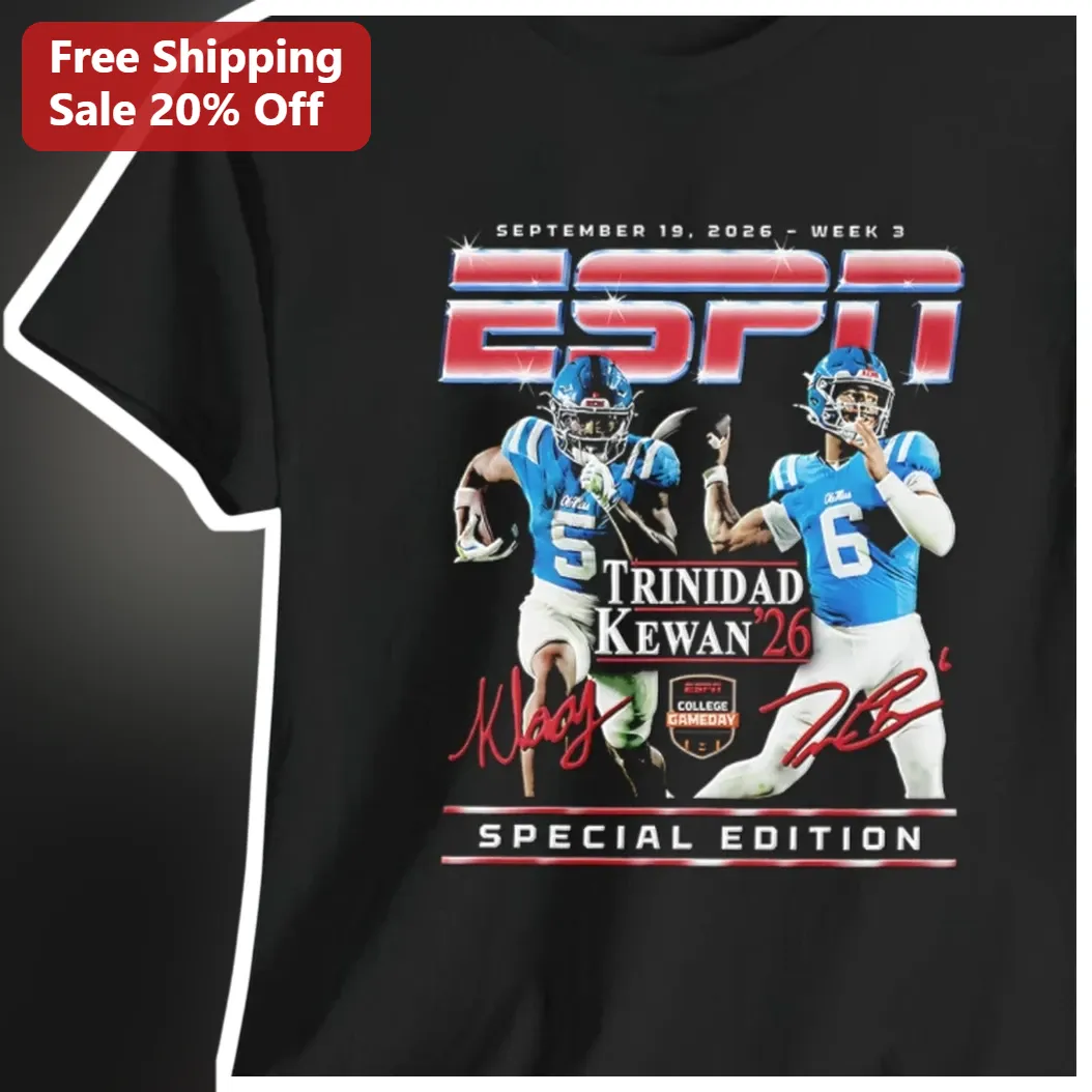 ESPN Special Edition Ole Miss Rebels Football Players Graphic Tee