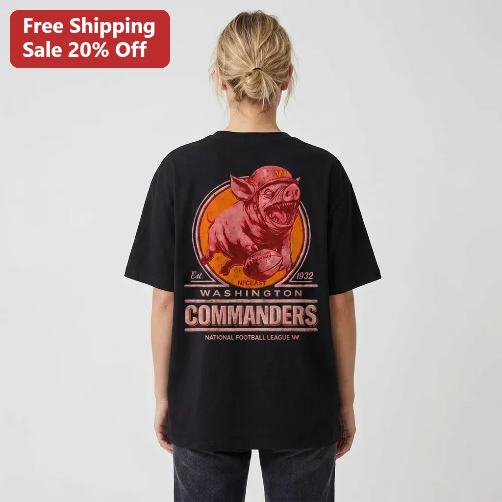 Est. 1932 Washington Commanders National Football League Vintage Hog Logo Tee Gift for NFL Fans