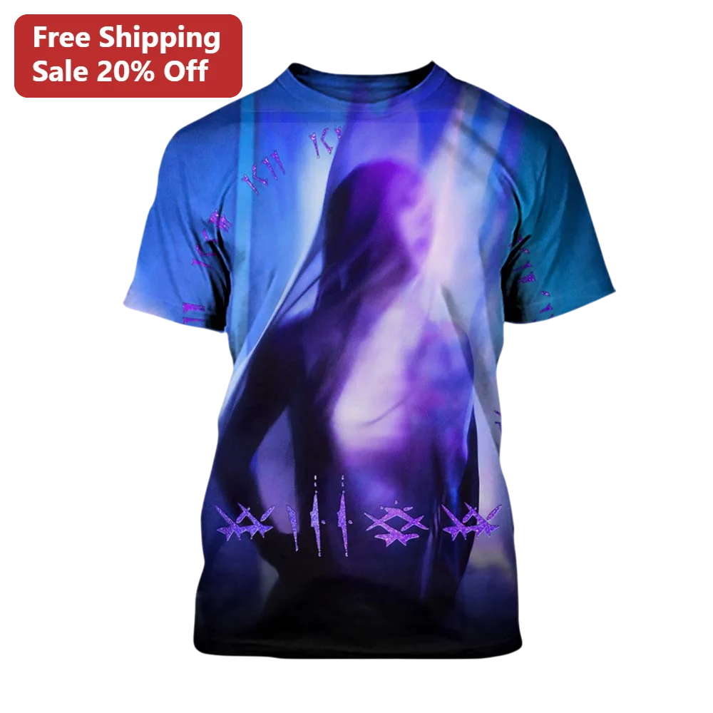Ethereal Female Silhouette All-Over Print Tee Vaporwave Dark Aesthetic Graphic Shirt