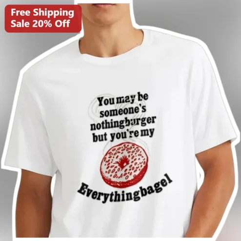 Everythingbagel Nothingburger Funny Couple Graphic Tee Gift for Foodies