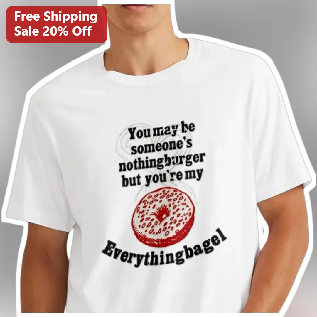Everythingbagel Nothingburger Funny Couple Graphic Tee Gift for Foodies