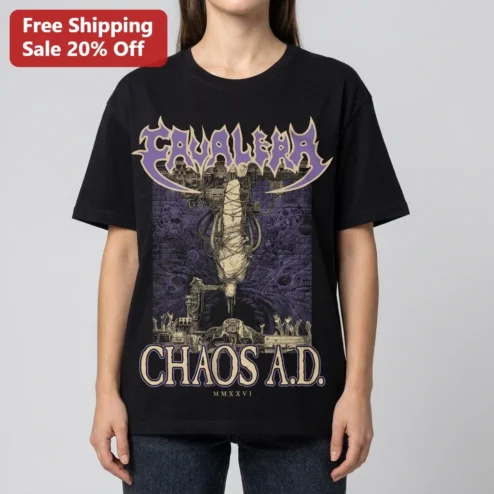Evilerad Chaos A.D. MMXXVI Thrash Metal Graphic Tee