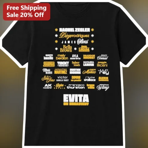 Evita On Broadway Tee Musical Theater Fan Gift
