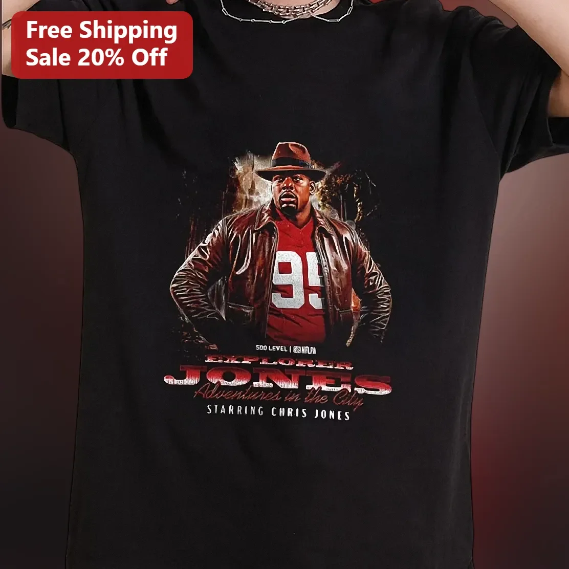 Explorer Jones Adventures In The City Graphic Tee Retro Movie Poster Parody Shirt For Men Women